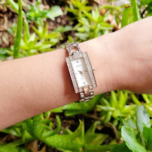 Classic Benucci Quartz Silver Rhinestone Watch - Picture 2 of 9